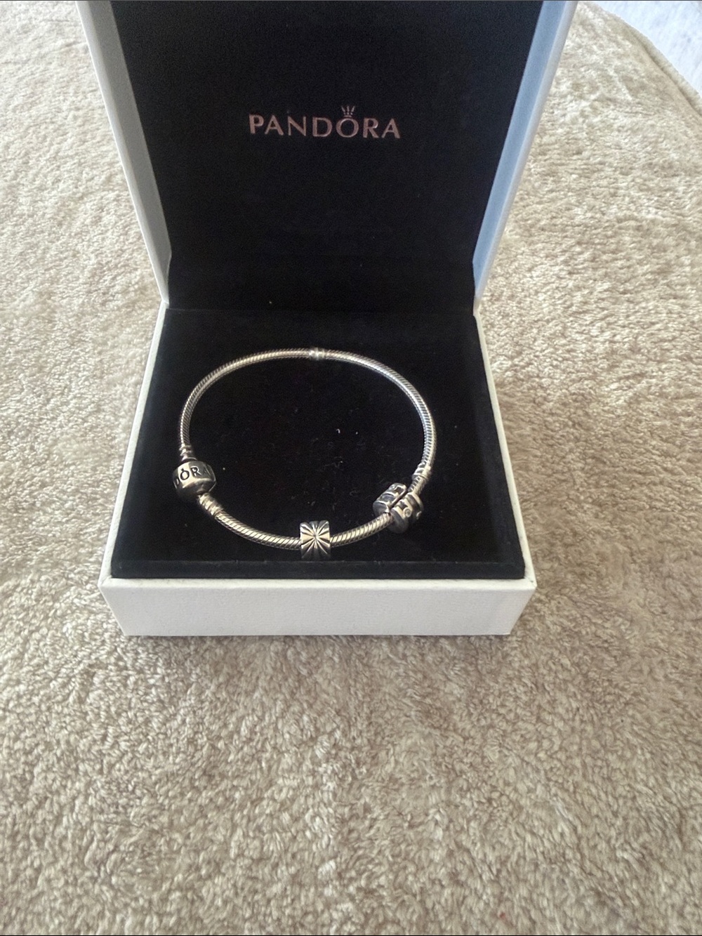 Pandora Silver Bracelet with Decorative Charms